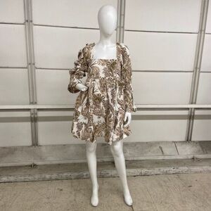 Pilco square-neck corduroy babydoll mini dress from Anthropologie NWT